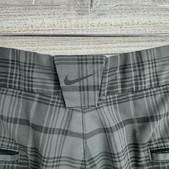 Nike Golf Tour Performance Dri Fit Shorts Men's Size 35 Gray‎ Plaid - Picture 4 of 8